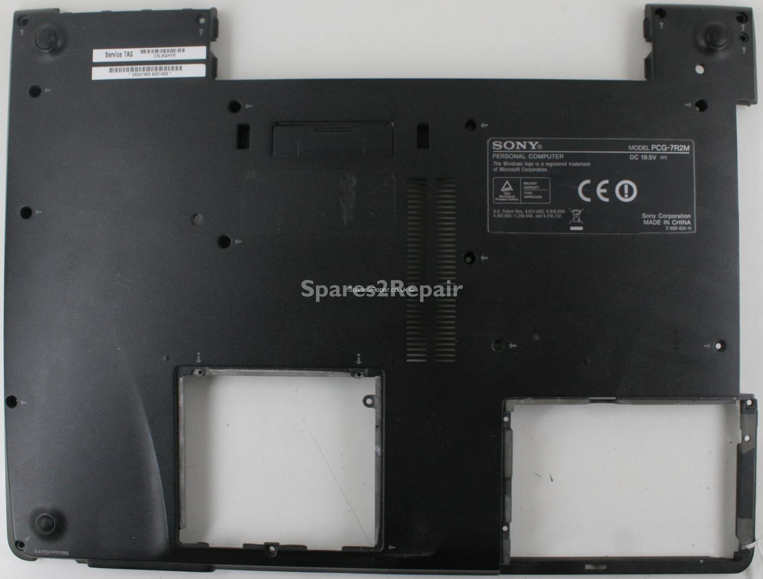 Sony Vaio PCG-7R2M - Bottom Base - MG-AZ91D-CF3