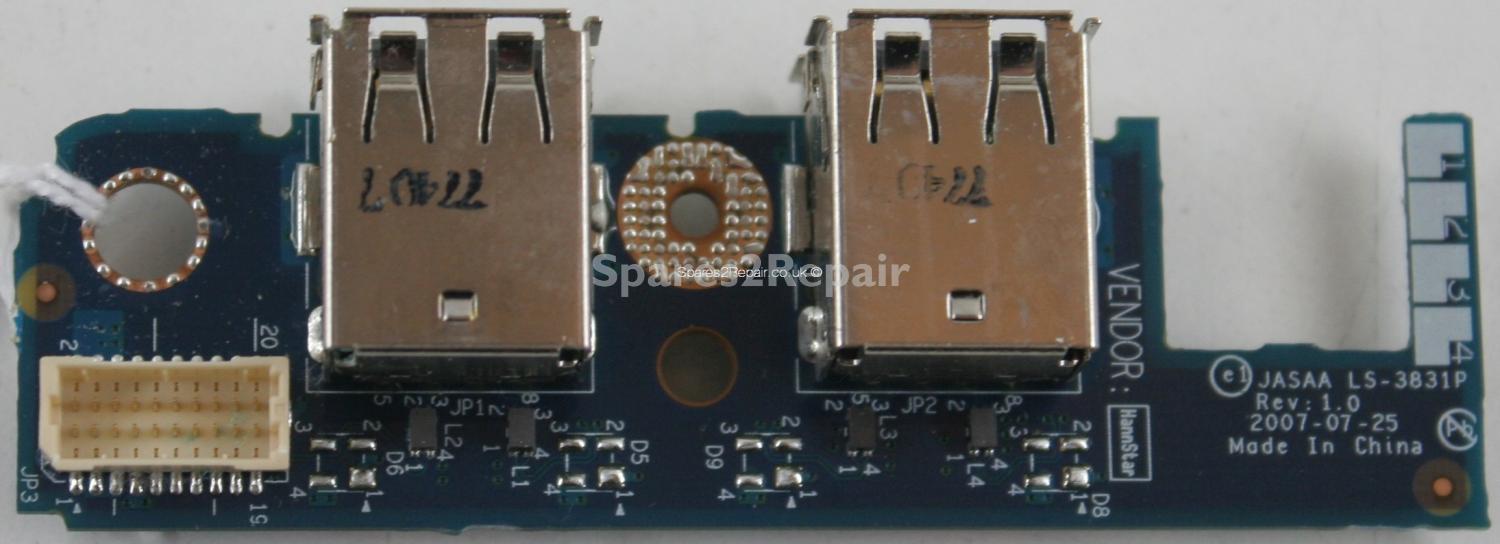 Toshiba Satellite P200D-127 - USB Board - LS-3831P - Rev:1.0